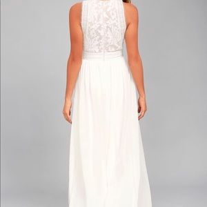 Lulus Forever And Always White Maxi Dress